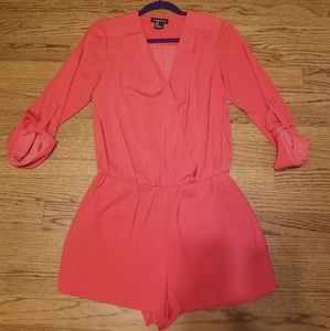 Trouve Red romper shorts